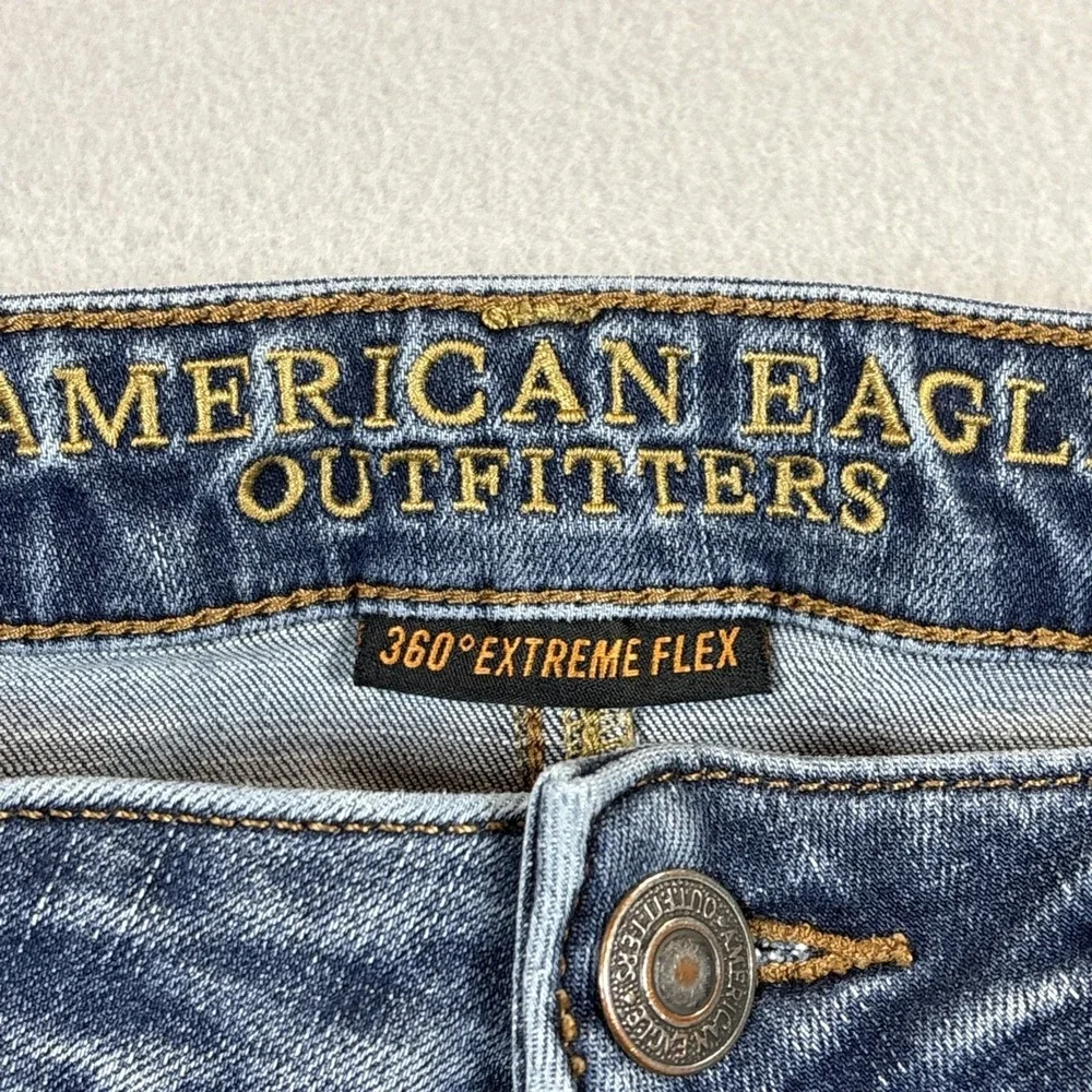 American Eagle Outfitters Original Slim Straight Men Jeans Size 34x34 Distressed
